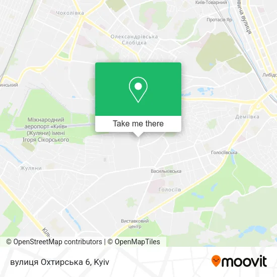 Карта вулиця Охтирська 6