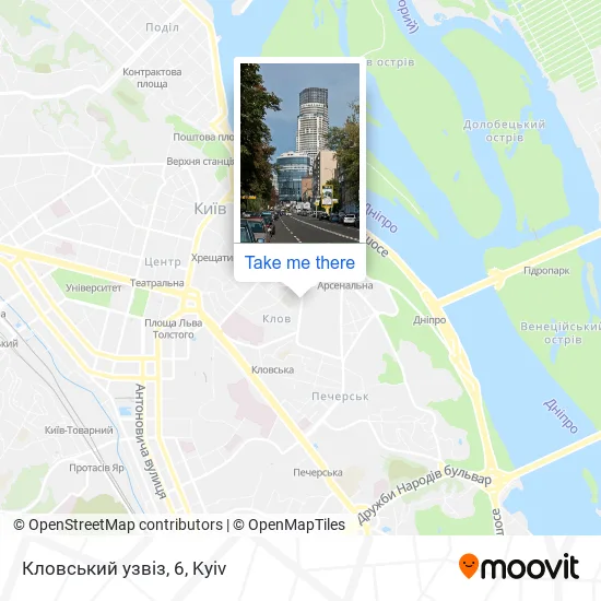 Карта Кловський узвіз, 6