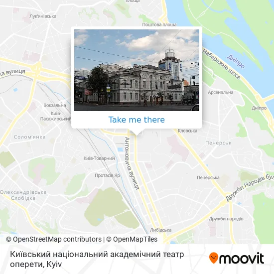 Київський національний академічний театр оперети map