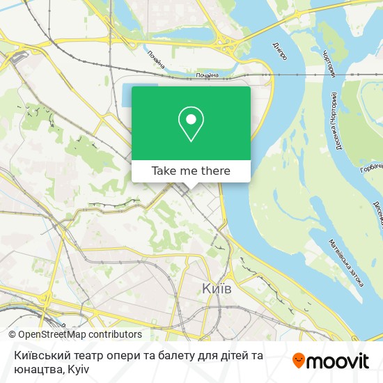 Київський театр опери та балету для дітей та юнацтва map