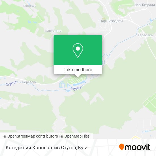 Котеджний Кооператив Стугна map