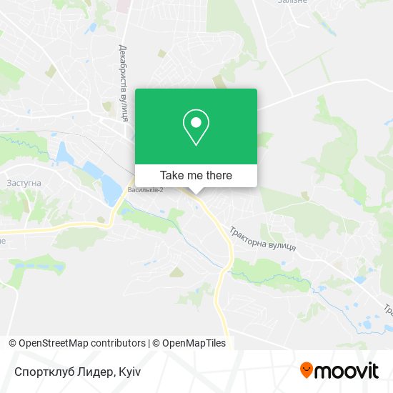 Карта Спортклуб Лидер