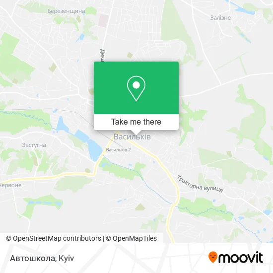 Карта Автошкола