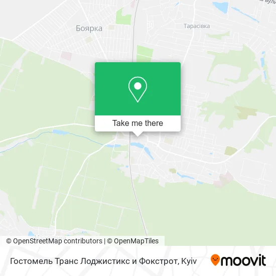 Карта Гостомель Транс Лоджистикс и Фокстрот