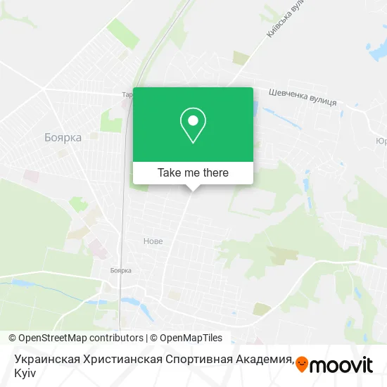 Карта Украинская Христианская Спортивная Академия