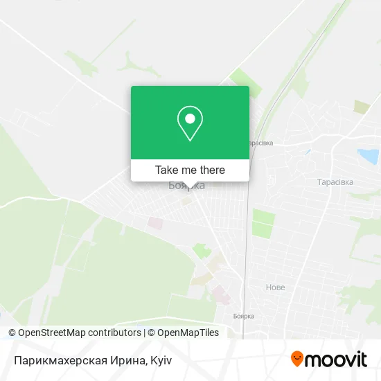 Карта Парикмахерская Ирина