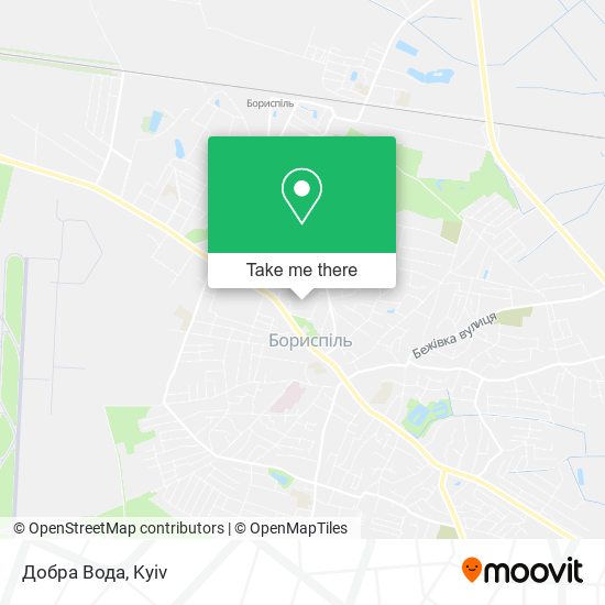 Добра Вода map