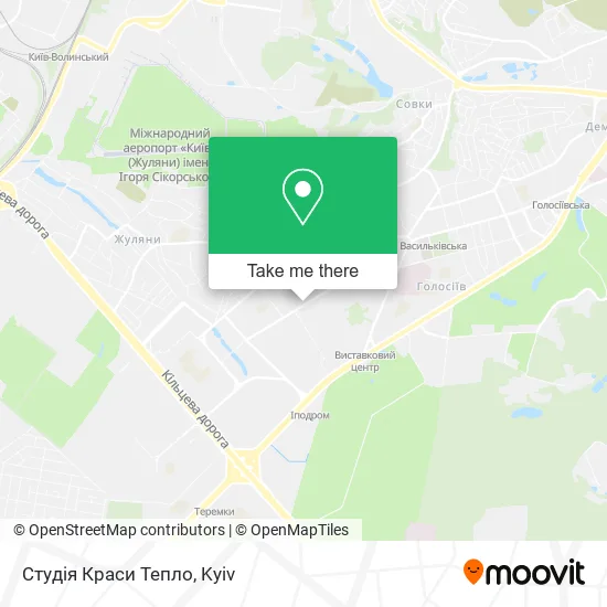 Карта Студія Краси Тепло