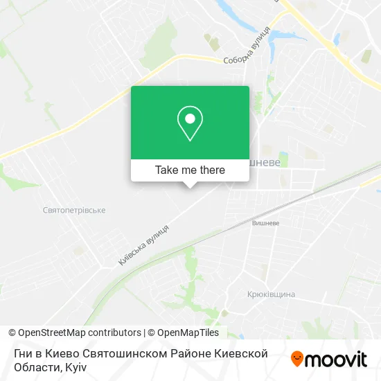 Карта Гни в Киево Святошинском Районе Киевской Области