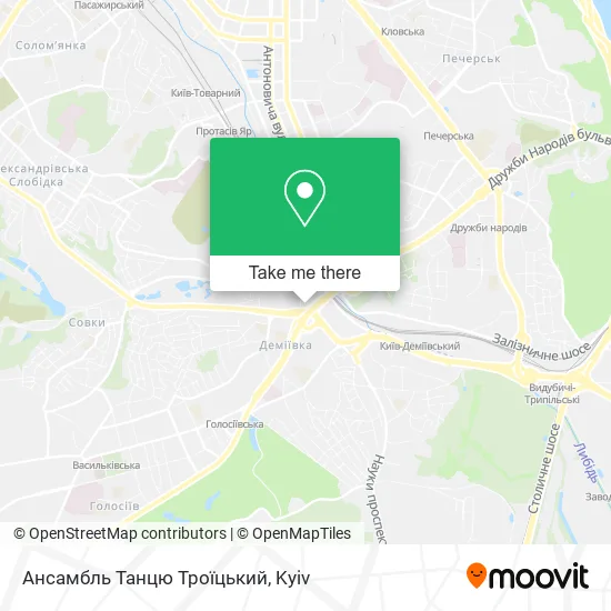 Ансамбль Танцю Троїцький map