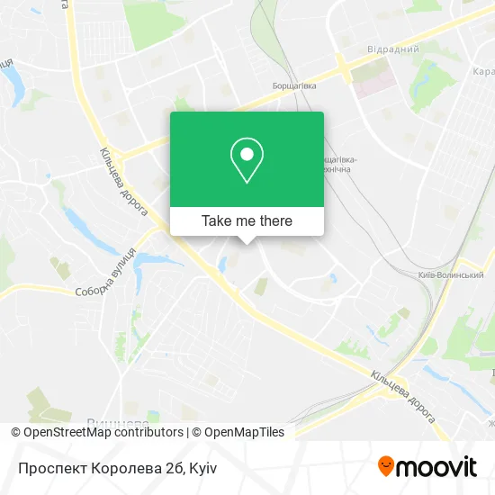 Карта Проспект Королева 2б