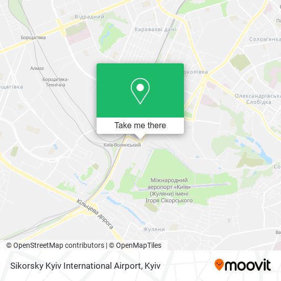 Sikorsky Kyiv International Airport map