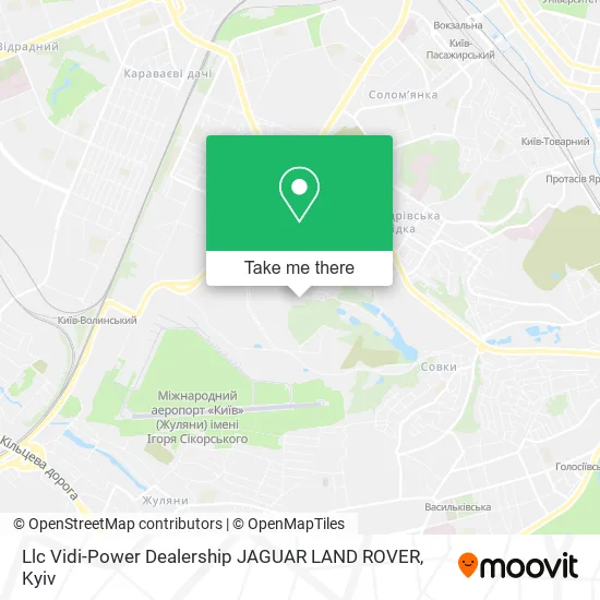 Карта Llc Vidi-Power Dealership JAGUAR LAND ROVER