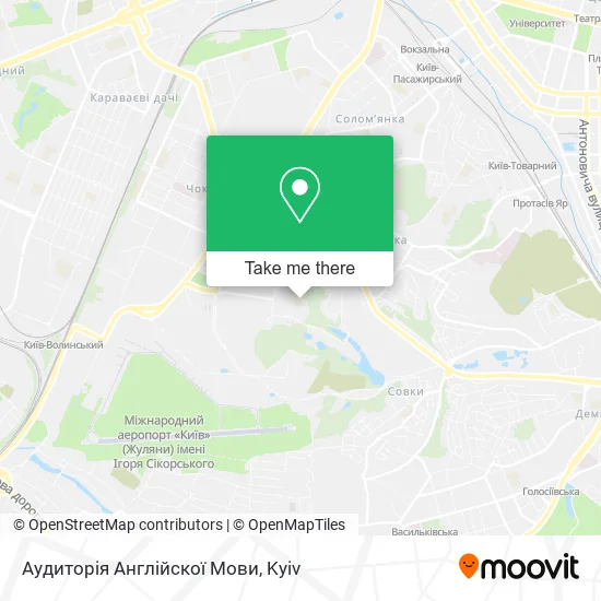 Карта Аудиторія Англійскої Мови