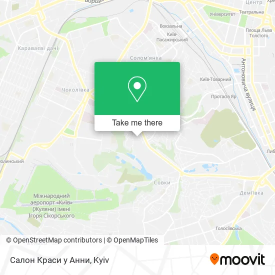 Карта Салон Краси у Анни