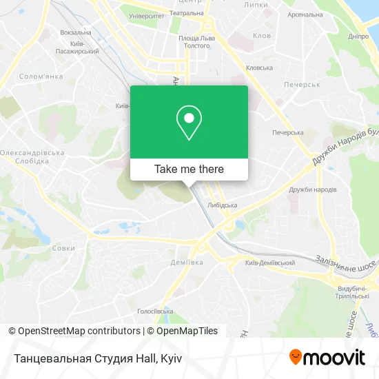 Танцевальная Студия Hall map