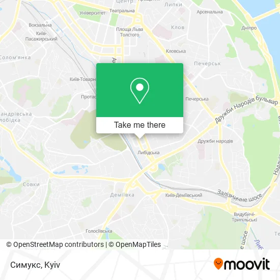 Симукс map