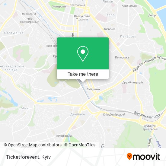 Ticketforevent map