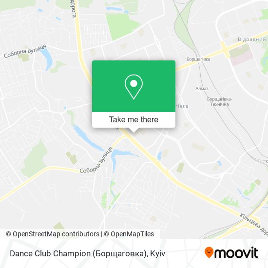 Dance Club Champion (Борщаговка) map