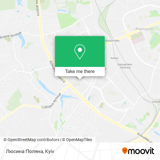 Карта Люсина Поляна