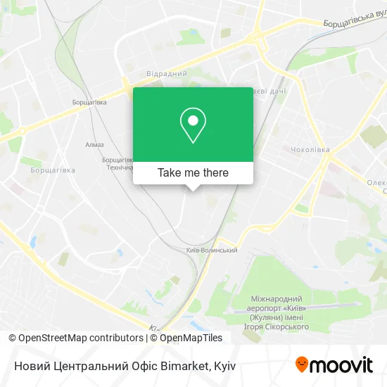 Карта Новий Центральний Офіс Bimarket