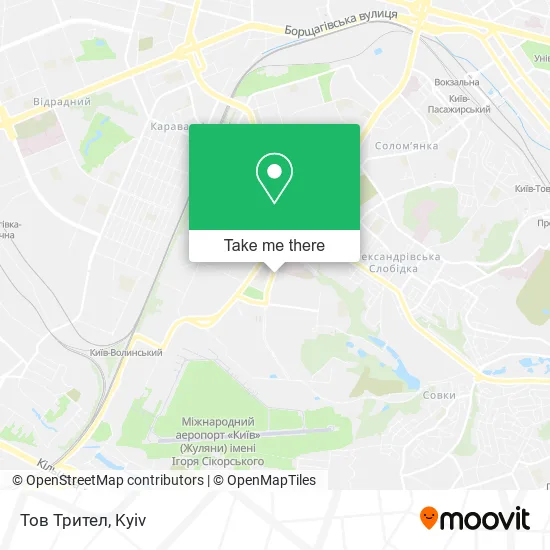 Карта Тов Трител