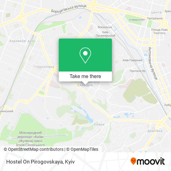 Hostel On Pirogovskaya map