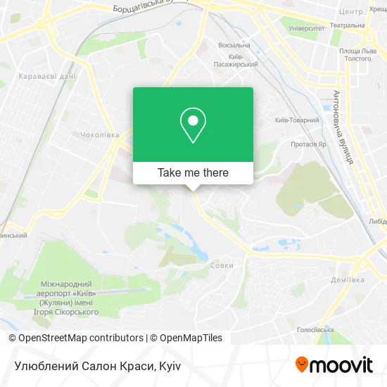 Карта Улюблений Салон Краси