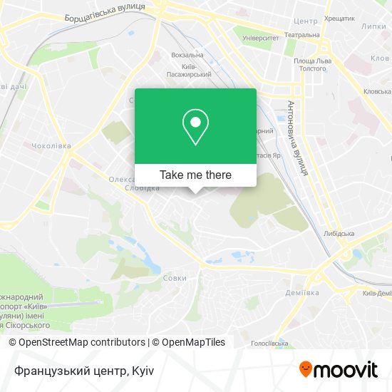 Французький центр map
