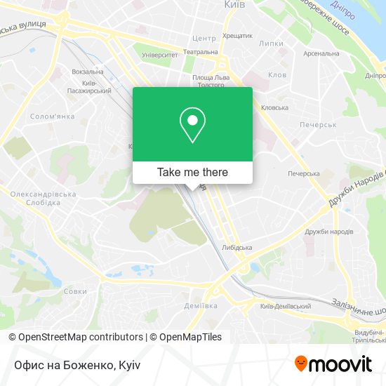 Офис на Боженко map