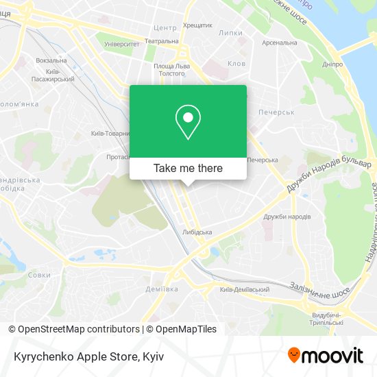 Kyrychenko Apple Store map