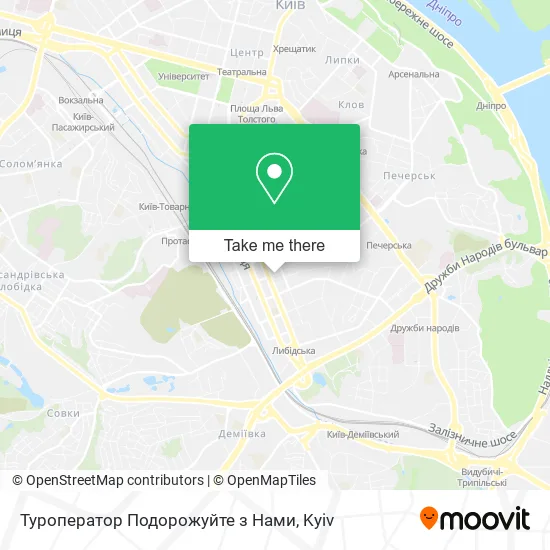 Туроператор Подорожуйте з Нами map