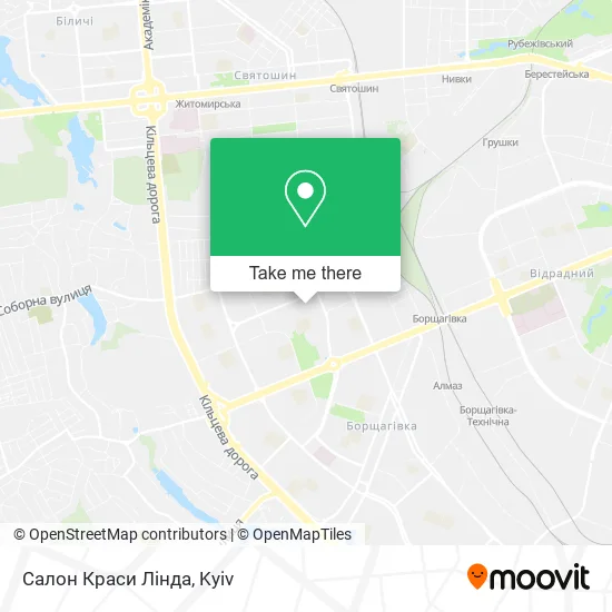 Карта Салон Краси Лінда