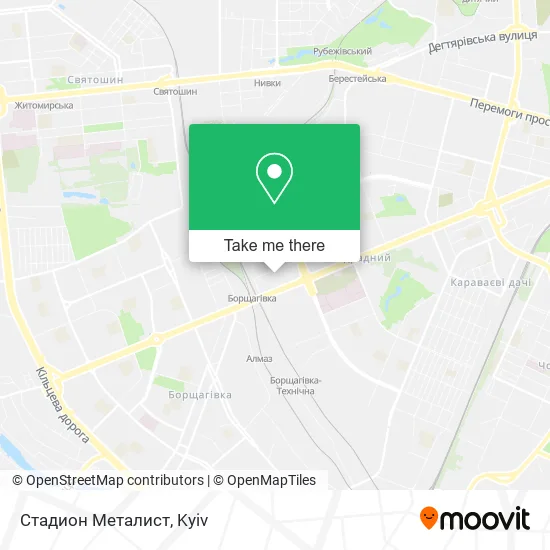 Карта Стадион Металист