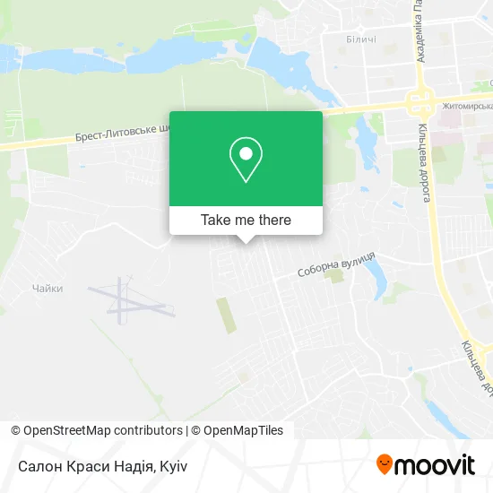 Карта Салон Краси Надія