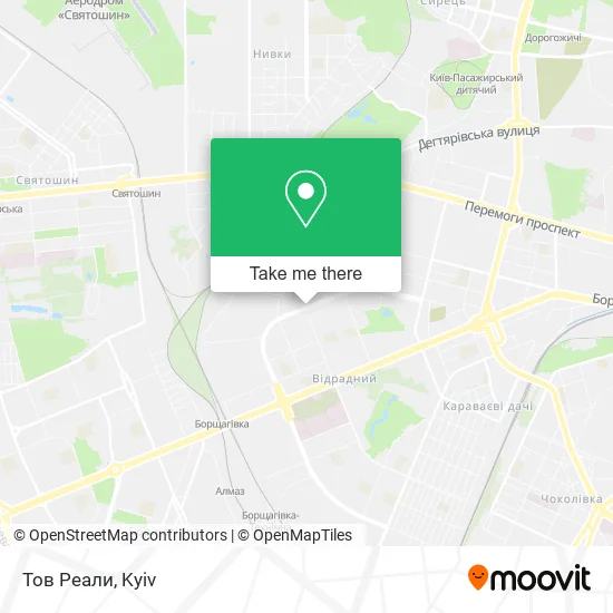 Карта Тов Реали