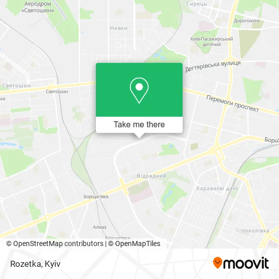 Карта Rozetka