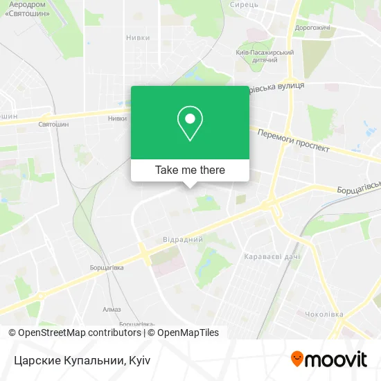 Карта Царские Купальнии