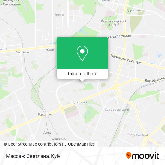 Массаж Светлана map