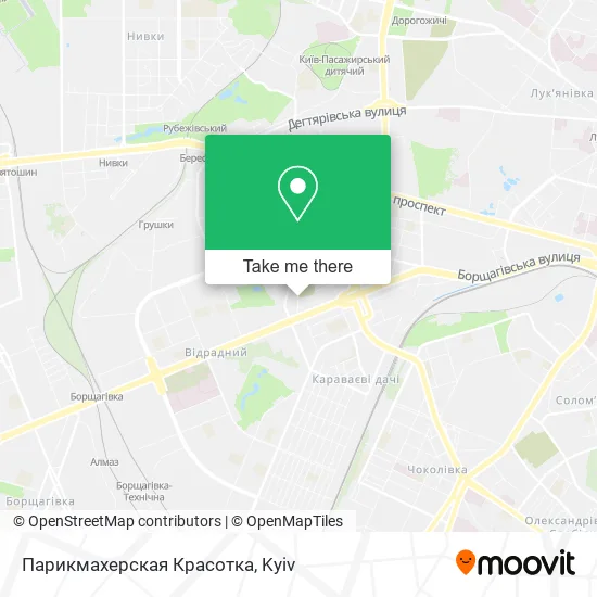 Парикмахерская Красотка map