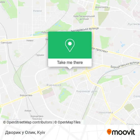 Карта Дворик у Олик