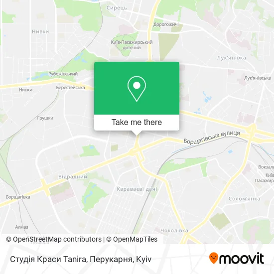 Студія Краси Tanira, Перукарня map