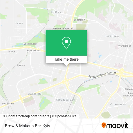 Карта Brow & Makeup Bar