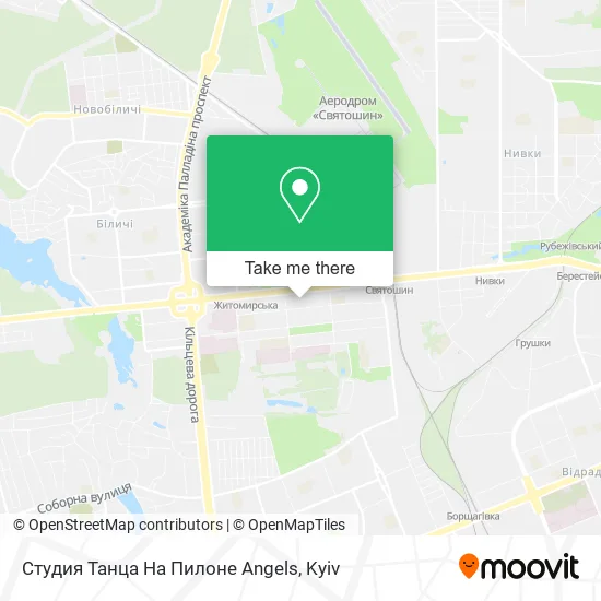 Карта Студия Танца На Пилоне Angels