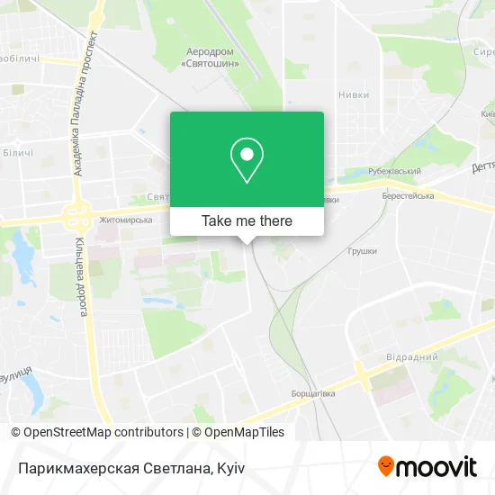 Парикмахерская Светлана map