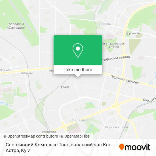 Спортивний Комплекс Танцювальний зал Кст Астра map