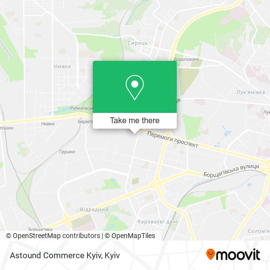 Astound Commerce Kyiv map