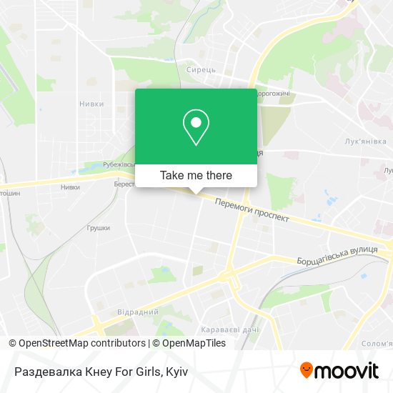 Раздевалка Кнеу For Girls map
