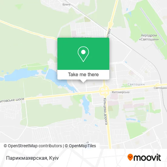 Карта Парикмахерская