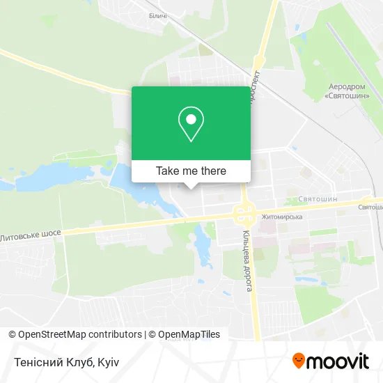 Тенісний Клуб map